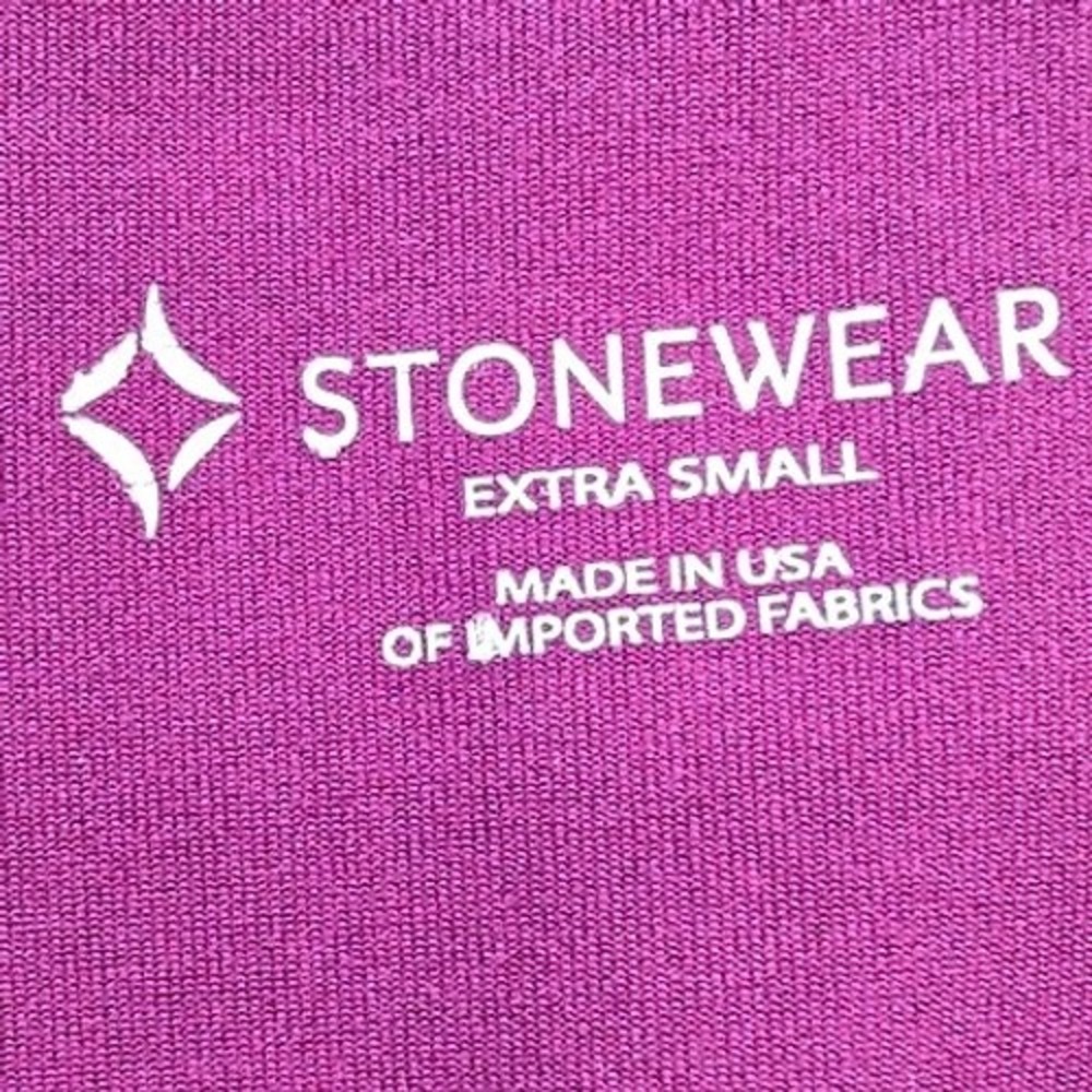 NWT Stonewear Designs Gardenia Dress XS Purple Passion Flower Asymmetrical USA - Picture 6 of 10
